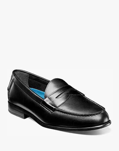 Drexel Moc Toe Penny Loafer in Black for $140.00