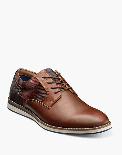 Circuit Plain Toe Oxford in Brandy for $140.00