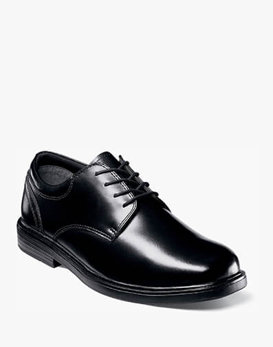 Eddy Plain Toe Lace Up Black