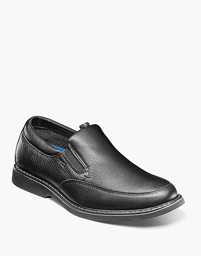 Otto Moc Toe Slip On in Black Tumbled for $125.00