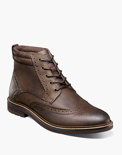 Odell II Wingtip Boot in Brown CH for $170.00