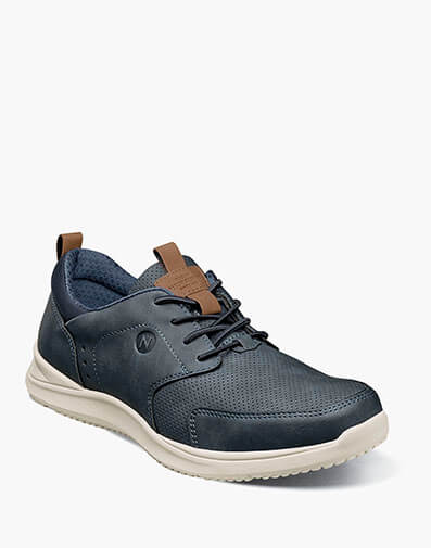 Conway Moc Toe Oxford in Navy Multi for $100.00