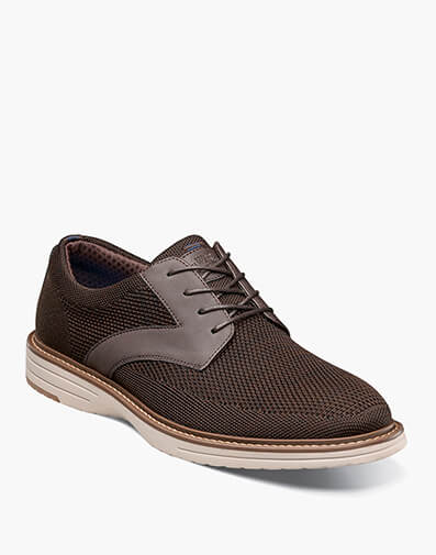 Griff Knit Plain Toe Oxford in Brown Multi for $115.00