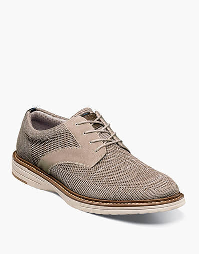 Griff Knit Plain Toe Oxford in Taupe Multi for $115.00