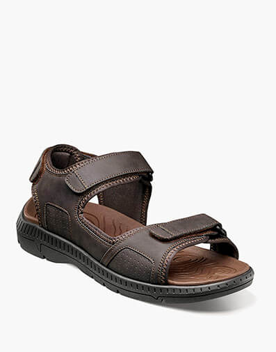 Laguna Three Strap River Sandal in Brown for $11000.00