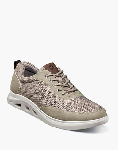 Ponte Knit Moc Toe Sneaker in Taupe Multi for $110.00