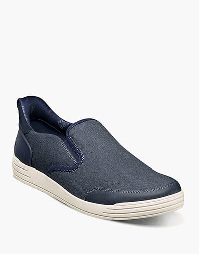 KORE City Walk EZ Canvas Moc Toe Slip On in Blue Denim for $110.00